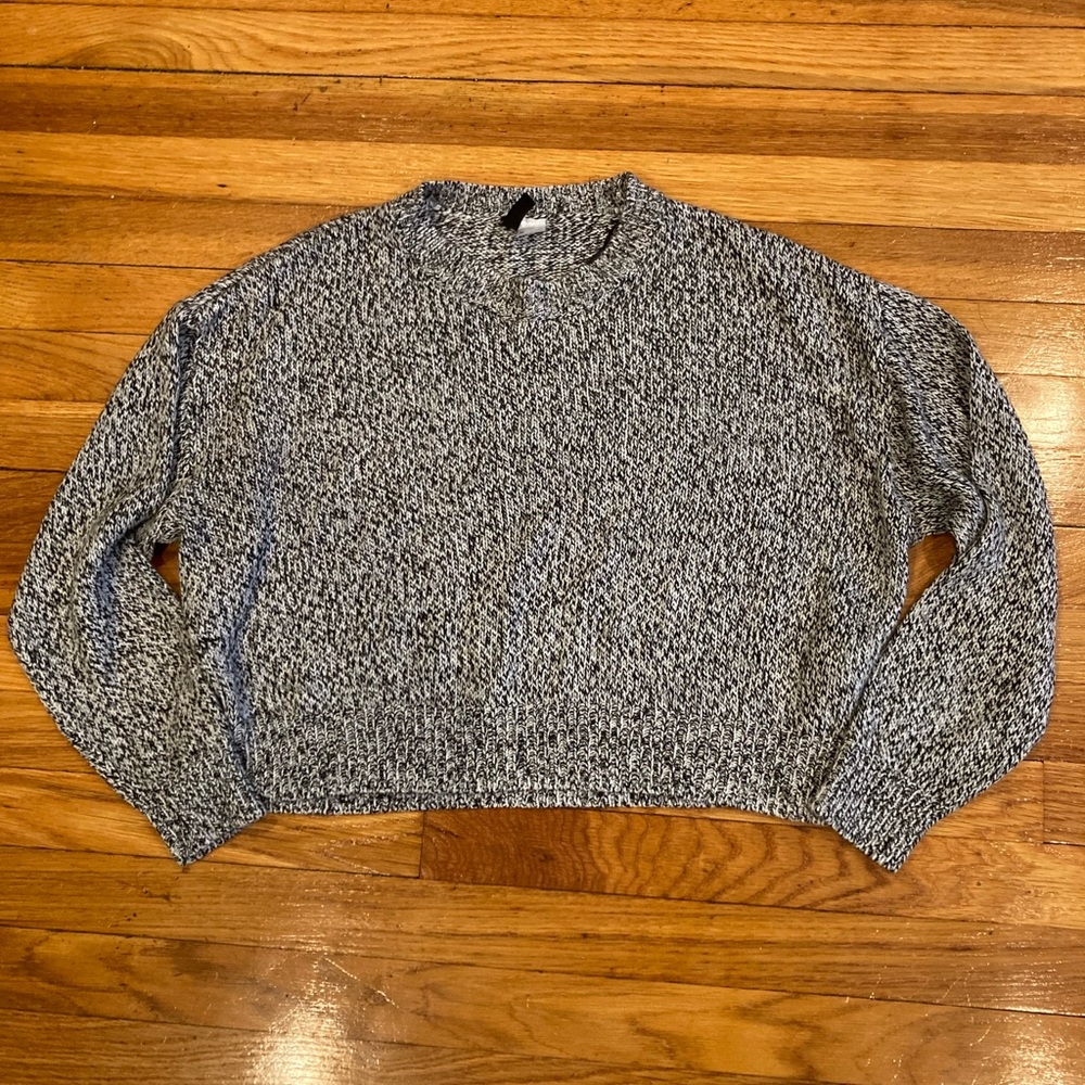H&M Divided | Cropped Marble Knit Sweater